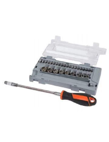 Set șurubelniță flexibilă, 30 piese Werckmann, gri