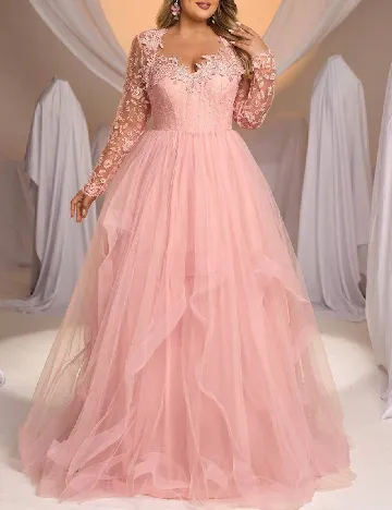 Rochie lunga SHEIN CURVE, roz
