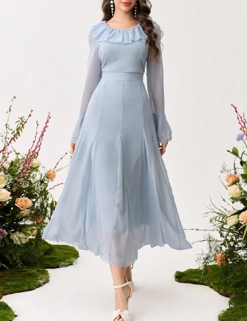 Rochie medie SHEIN, albastru