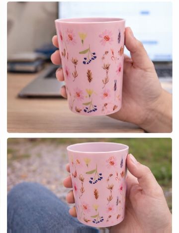 Pahar de plastic, 350 ml Schou, roz