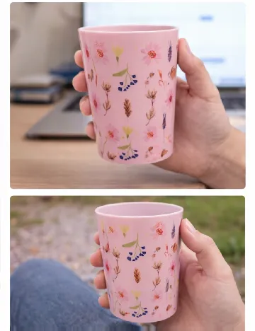 Pahar de plastic, 350 ml Schou, roz