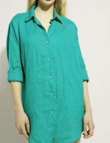 Camasa Oversize Calzedonia, turcoaz