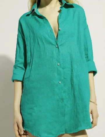 Camasa Oversize Calzedonia, turcoaz