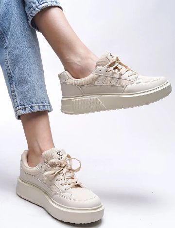 Adidasi Riccon, crem