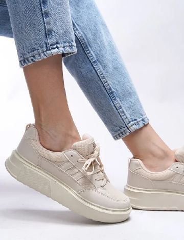Adidasi Riccon, crem