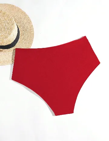 Chilot de  baie SHEIN CURVE, rosu