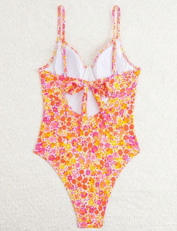 Costum de baie SHEIN, floral print