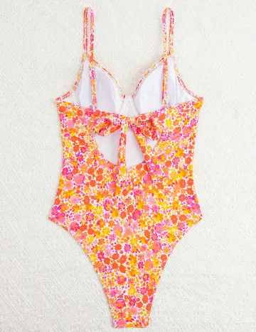 Costum de baie SHEIN, floral print