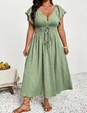 Rochie lunga SHEIN CURVE, verde