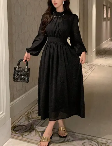 Rochie medie Dazy, negru