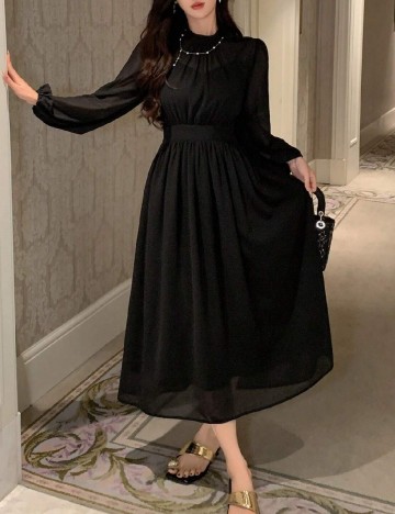 Rochie medie Dazy, negru