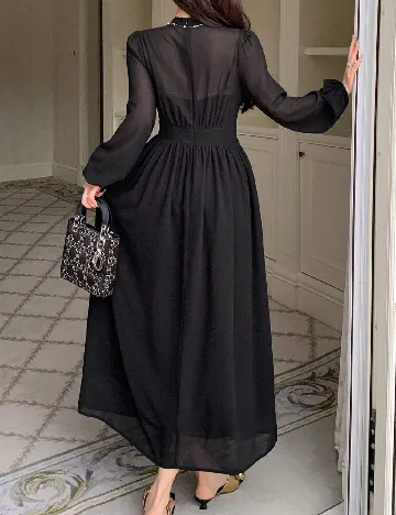 Rochie medie Dazy, negru