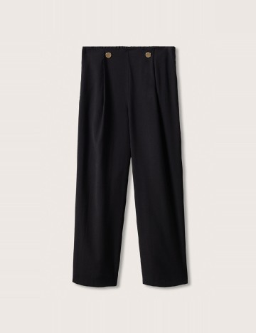 Pantaloni Mango Violeta, negru
