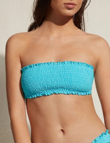 Top de baie Calzedonia, bleu