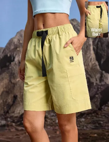 Pantaloni scurti In My Nature, galben
