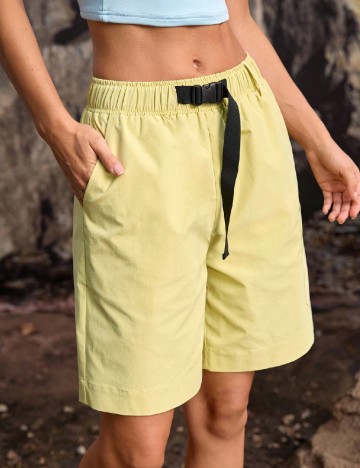 Pantaloni scurti In My Nature, galben