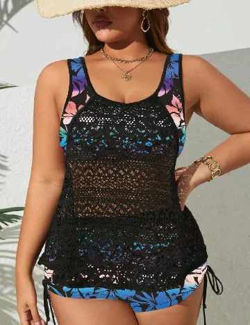 Costum de baie SHEIN CURVE, mix culori