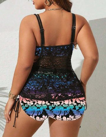 Costum de baie SHEIN CURVE, mix culori
