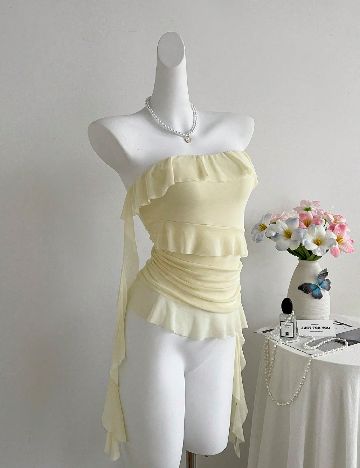 Top SHEIN, galben