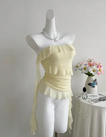 Top SHEIN, galben