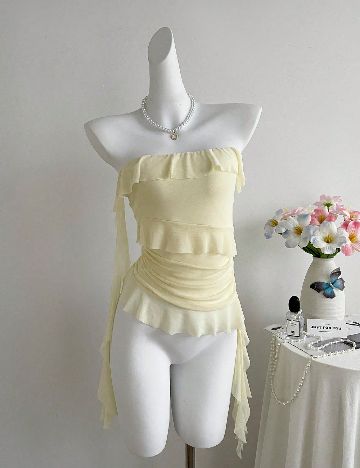 Top SHEIN, galben