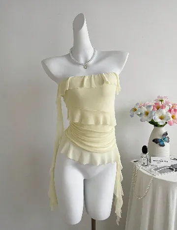 Top SHEIN, galben