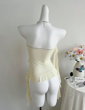 Top SHEIN, galben