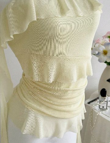 Top SHEIN, galben