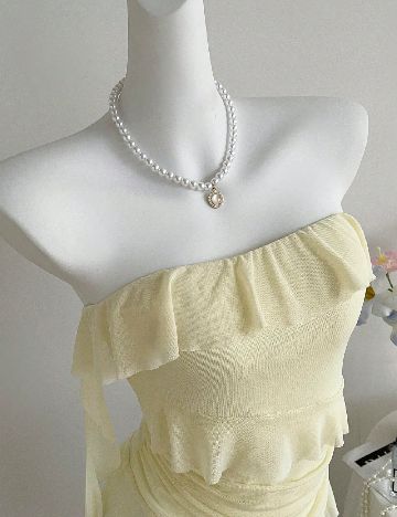 Top SHEIN, galben