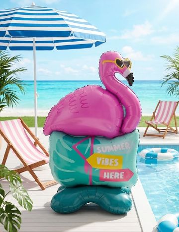 Balon folie Flamingo, 115 cm AVEC, mix culori