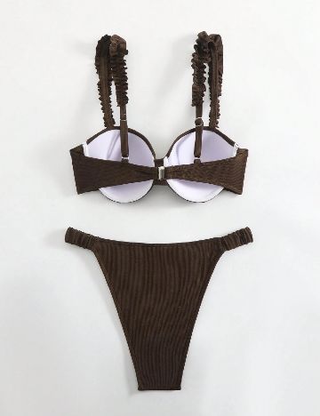 Costum de baie SHEIN, maro