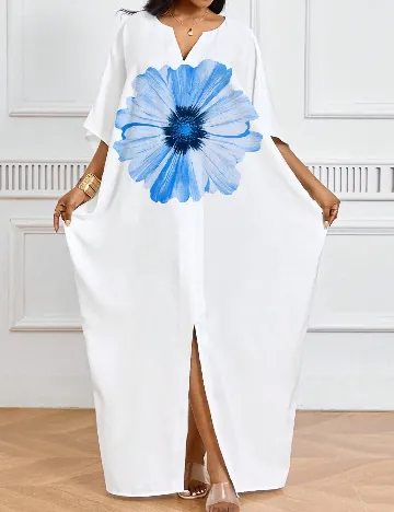 Rochie lunga SHEIN CURVE, alb