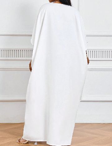 Rochie lunga SHEIN CURVE, alb
