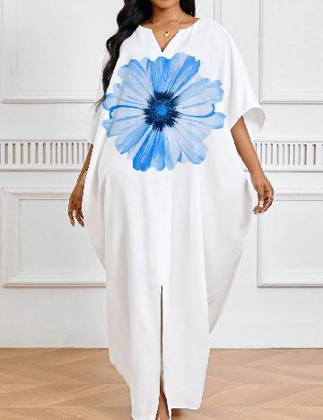 Rochie lunga SHEIN CURVE, alb