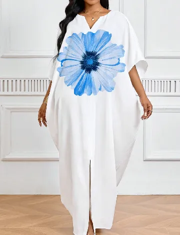 Rochie lunga SHEIN CURVE, alb
