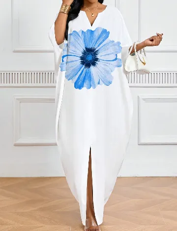 Rochie lunga SHEIN CURVE, alb