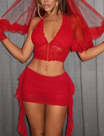 Top SHEIN, rosu
