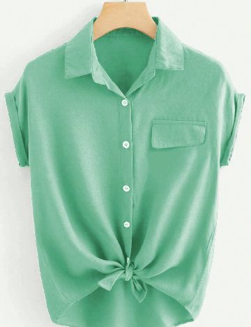 Camasa SHEIN, verde