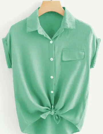 Camasa SHEIN, verde