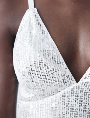Rochie medie SHEIN, alb