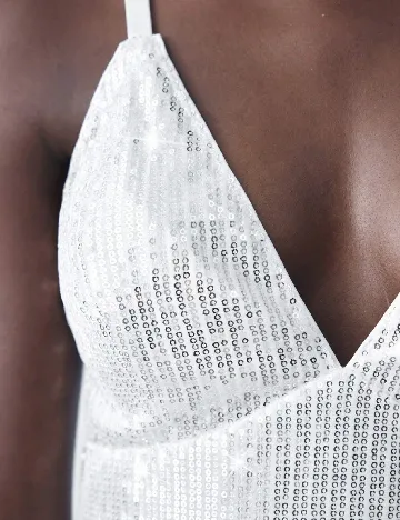 Rochie medie SHEIN, alb