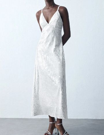 Rochie medie SHEIN, alb