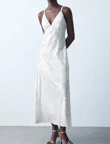 Rochie medie SHEIN, alb