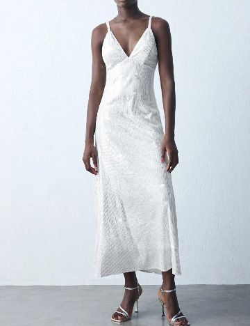 Rochie medie SHEIN, alb