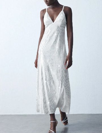 Rochie medie SHEIN, alb