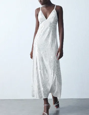 Rochie medie SHEIN, alb