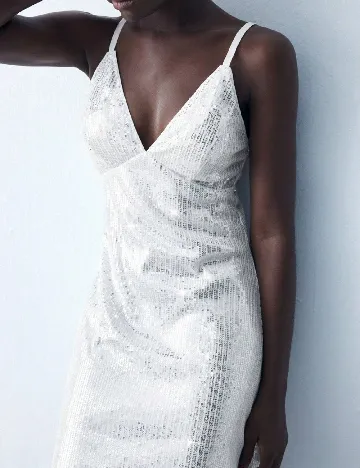 Rochie medie SHEIN, alb
