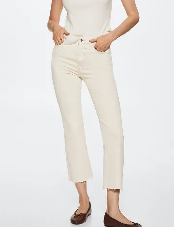 Blugi Mango, crem