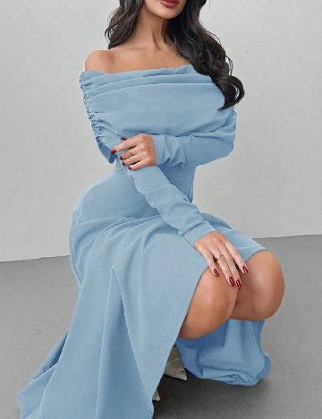 Rochie lunga SHEIN, albastru