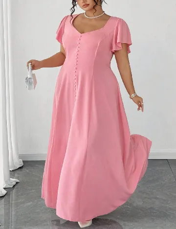 Rochie lunga SHEIN CURVE, roz